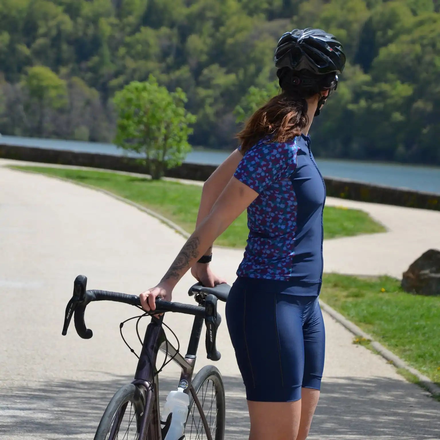 CUISSARD CYCLISME FEMME BLEU