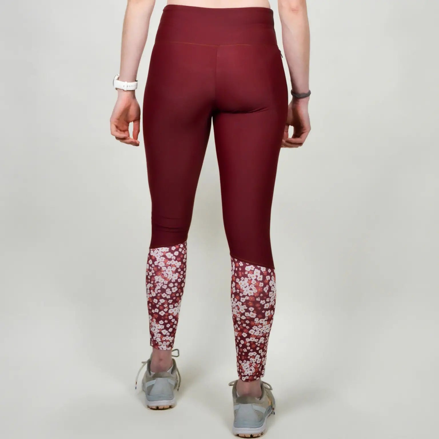 LEGGING RUNNING FEMME BORDEAUX