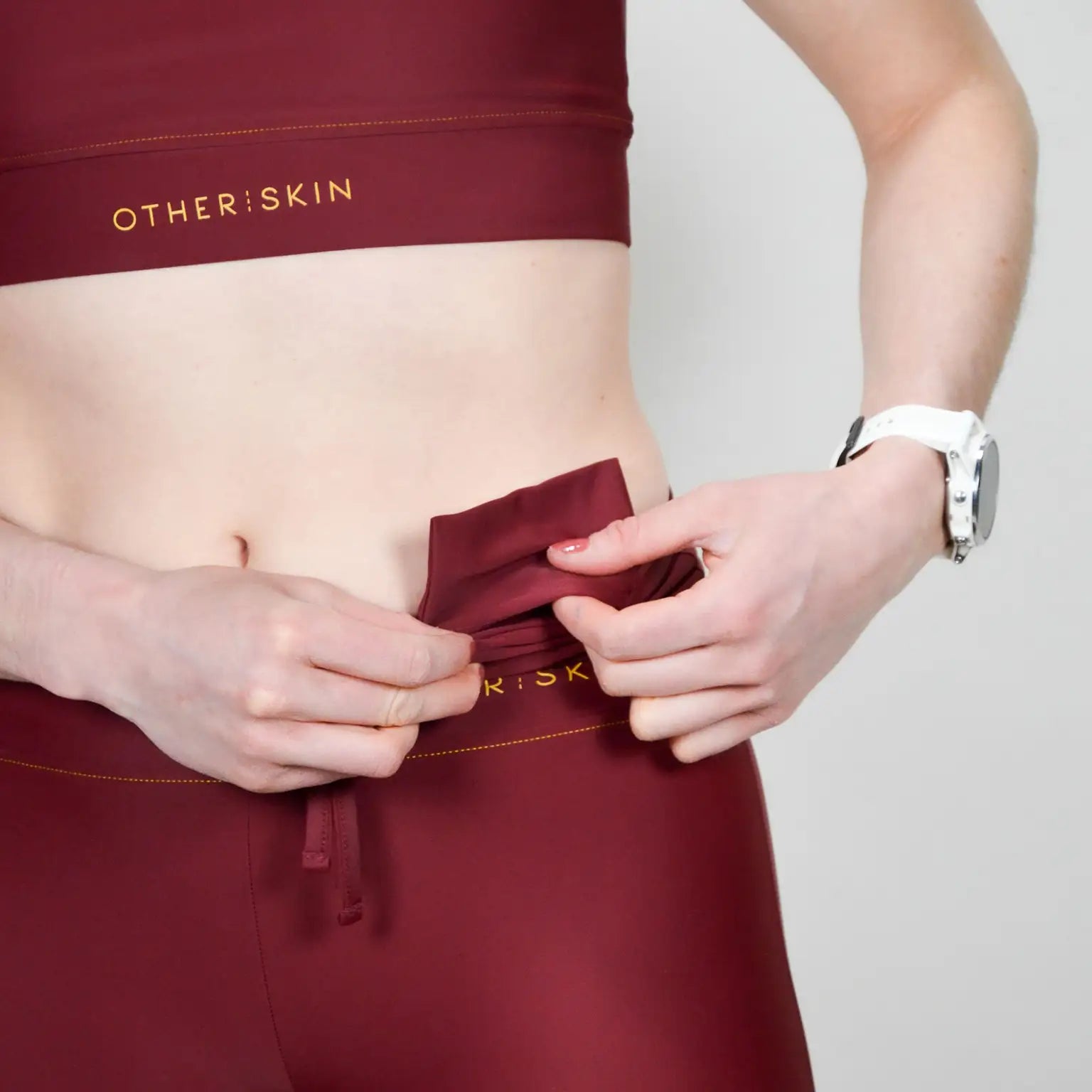 LEGGING RUNNING FEMME BORDEAUX