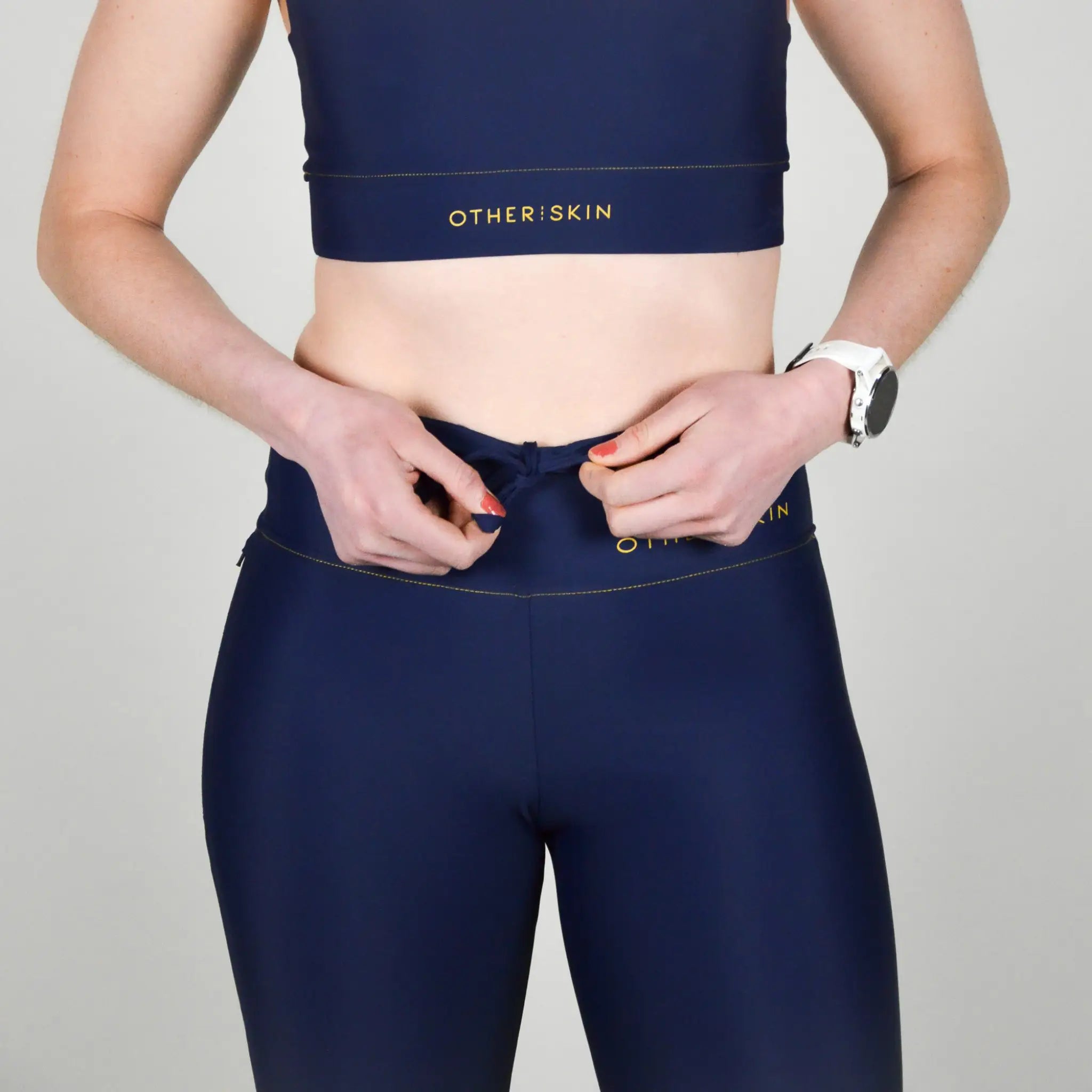 LEGGING RUNNING FEMME BLEU