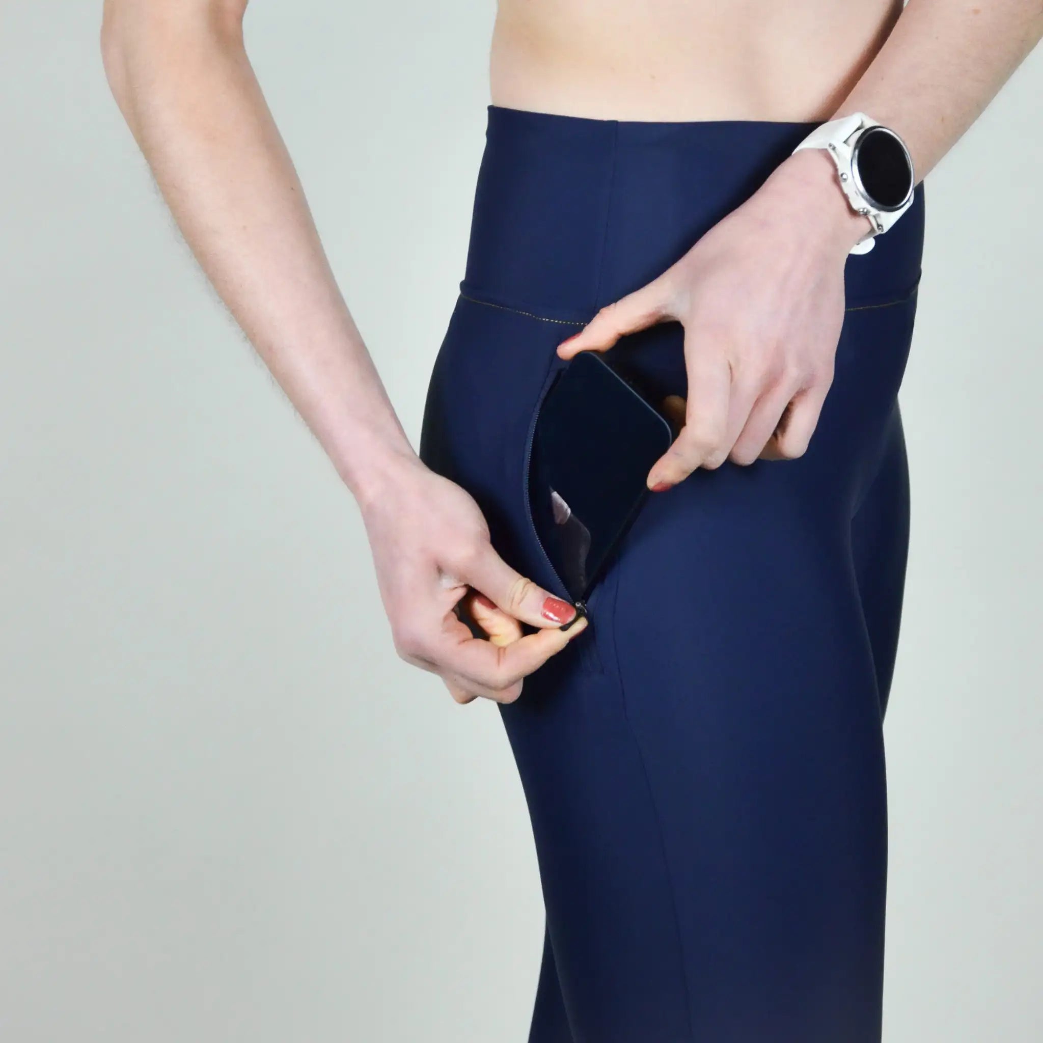 LEGGING RUNNING FEMME BLEU