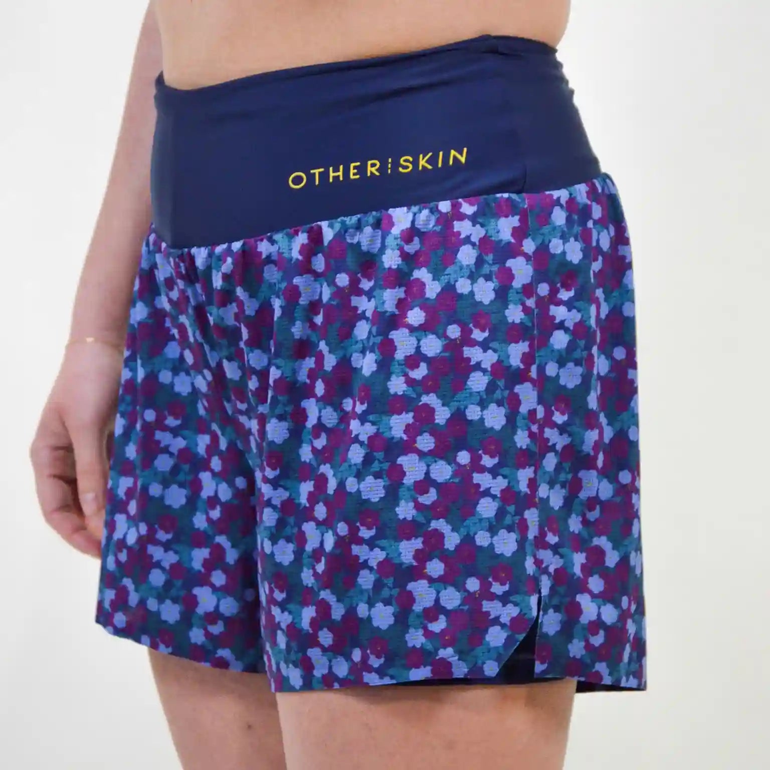 SHORT RUNNING FEMME BLEU FLORAL