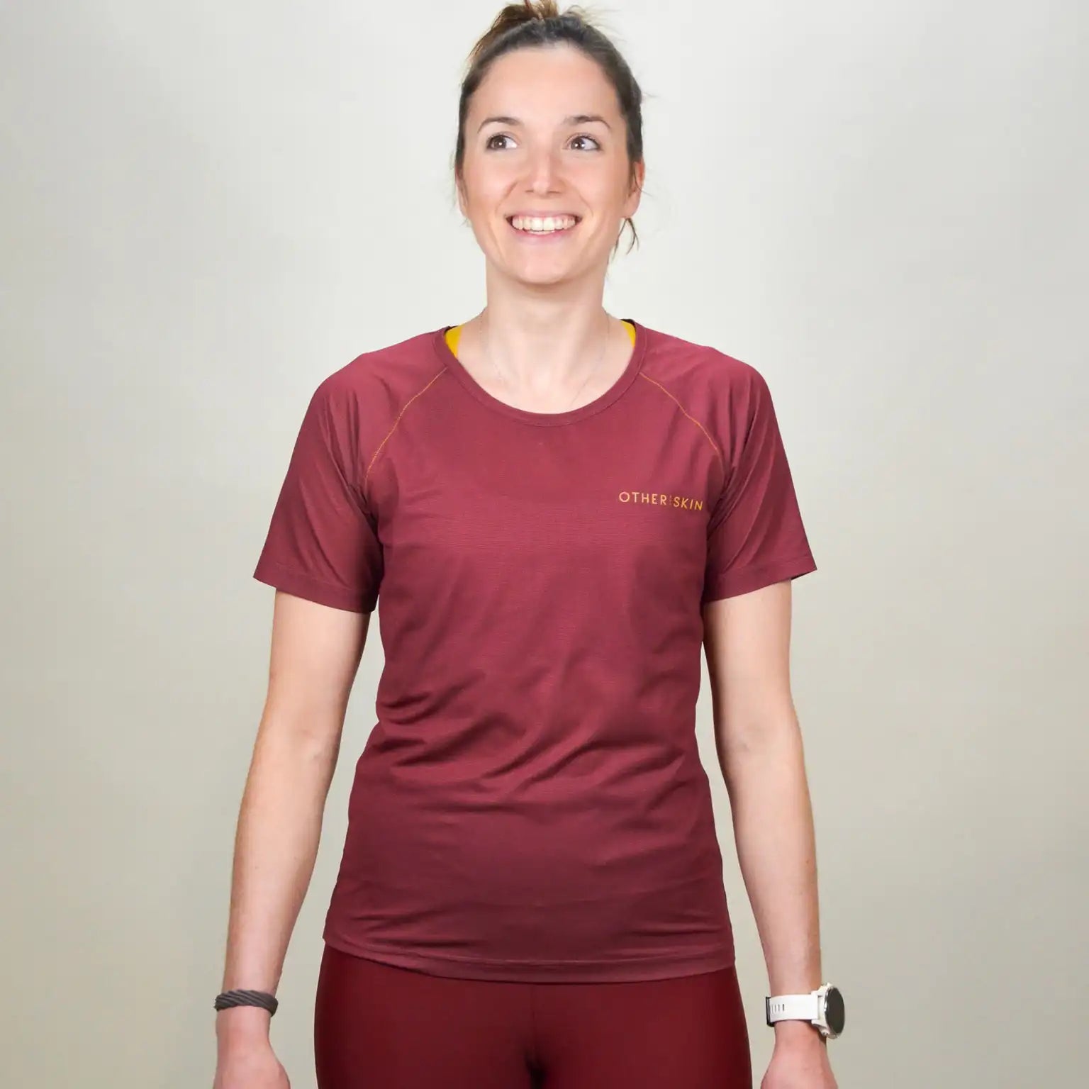 TEE SHIRT MULTISPORT FEMME BORDEAUX