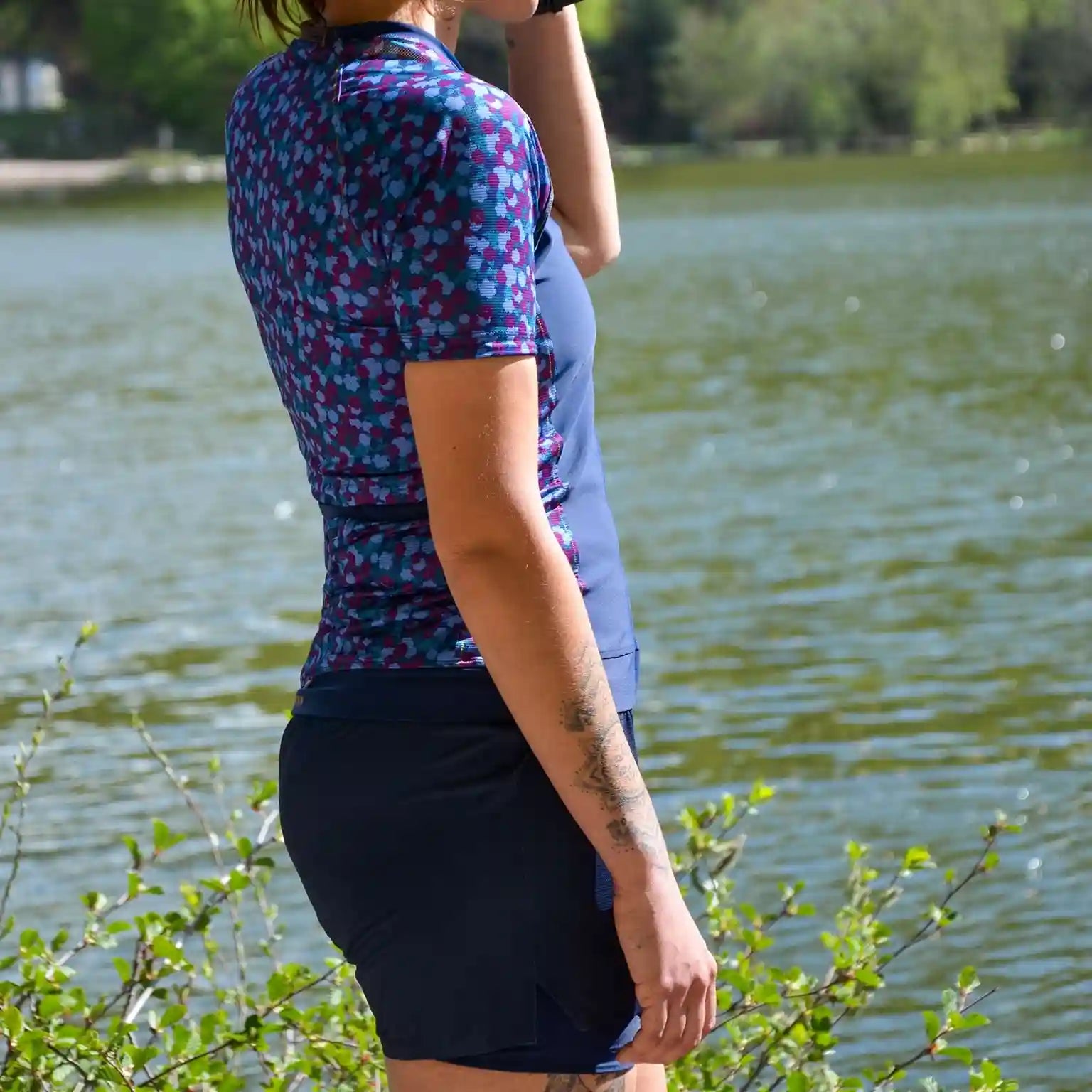 SHORT RUNNING FEMME BLEU